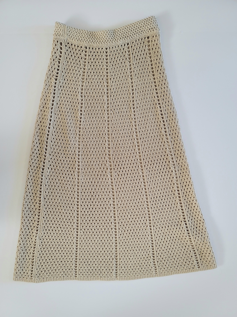 Aritzia Wilfred Evie Crochet Midi Skirt, Birch (Eccru), XXS, Festival Boho Beach - Picture 6 of 8